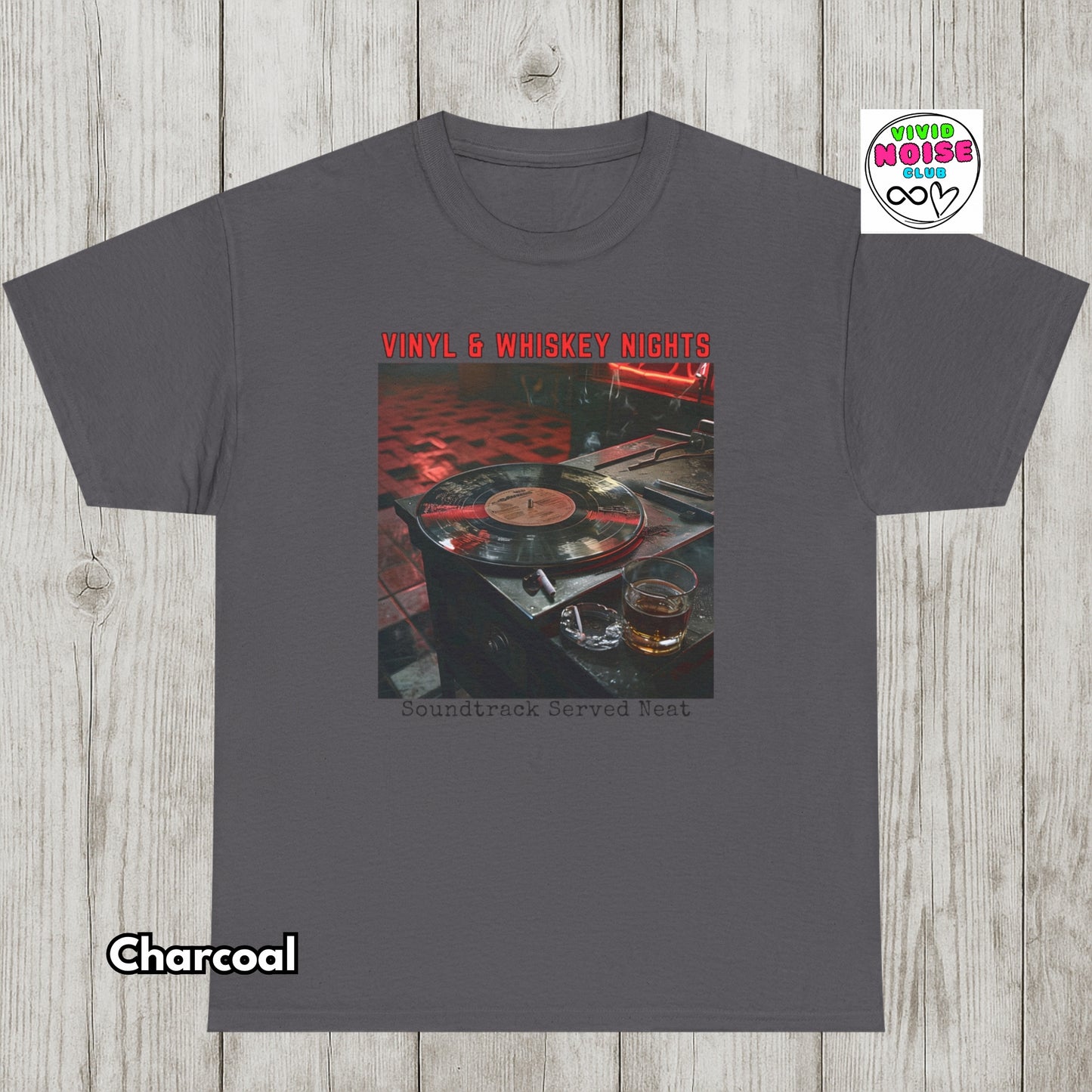 Whiskey Lover T-Shirt - Vinyl & Whiskey Nights - Classic Cotton Tee
