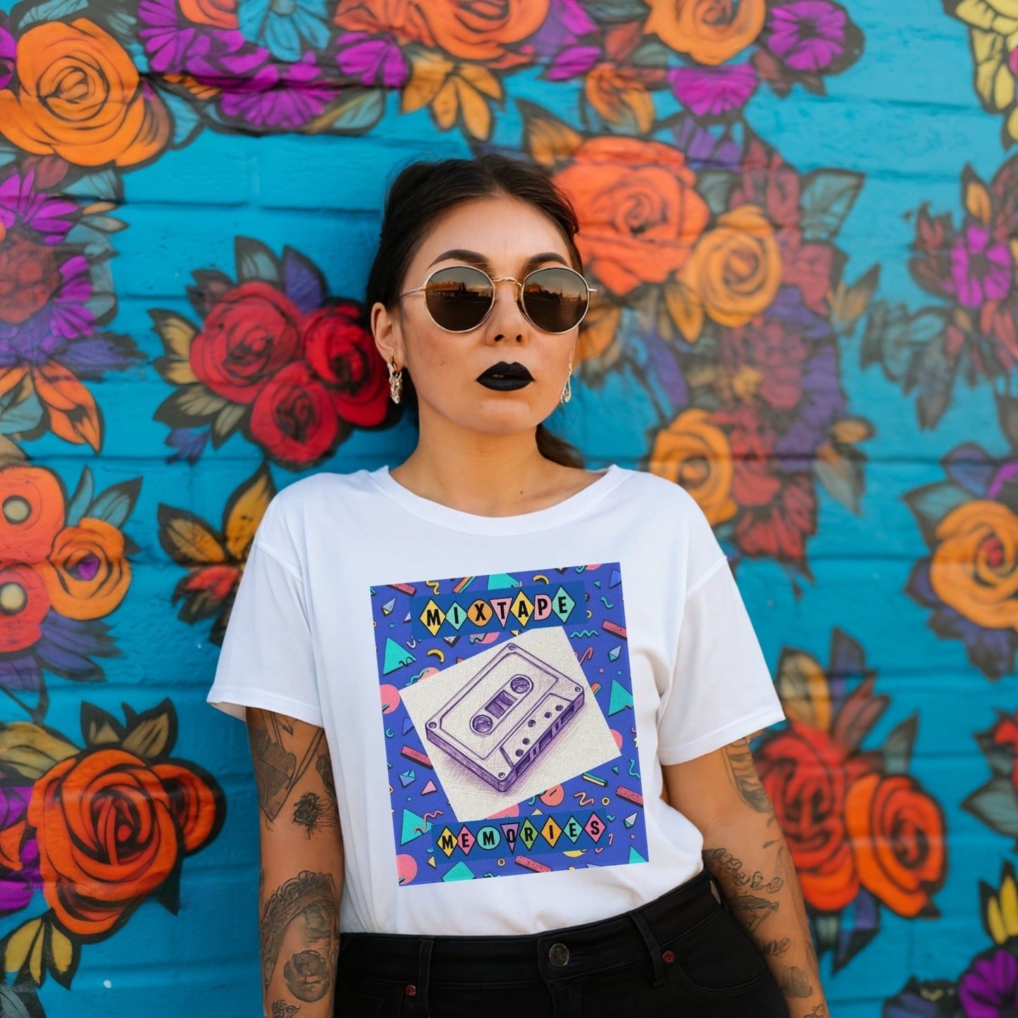 Retro Music T-Shirt - Mixtape Memories - Classic Cotton Tee