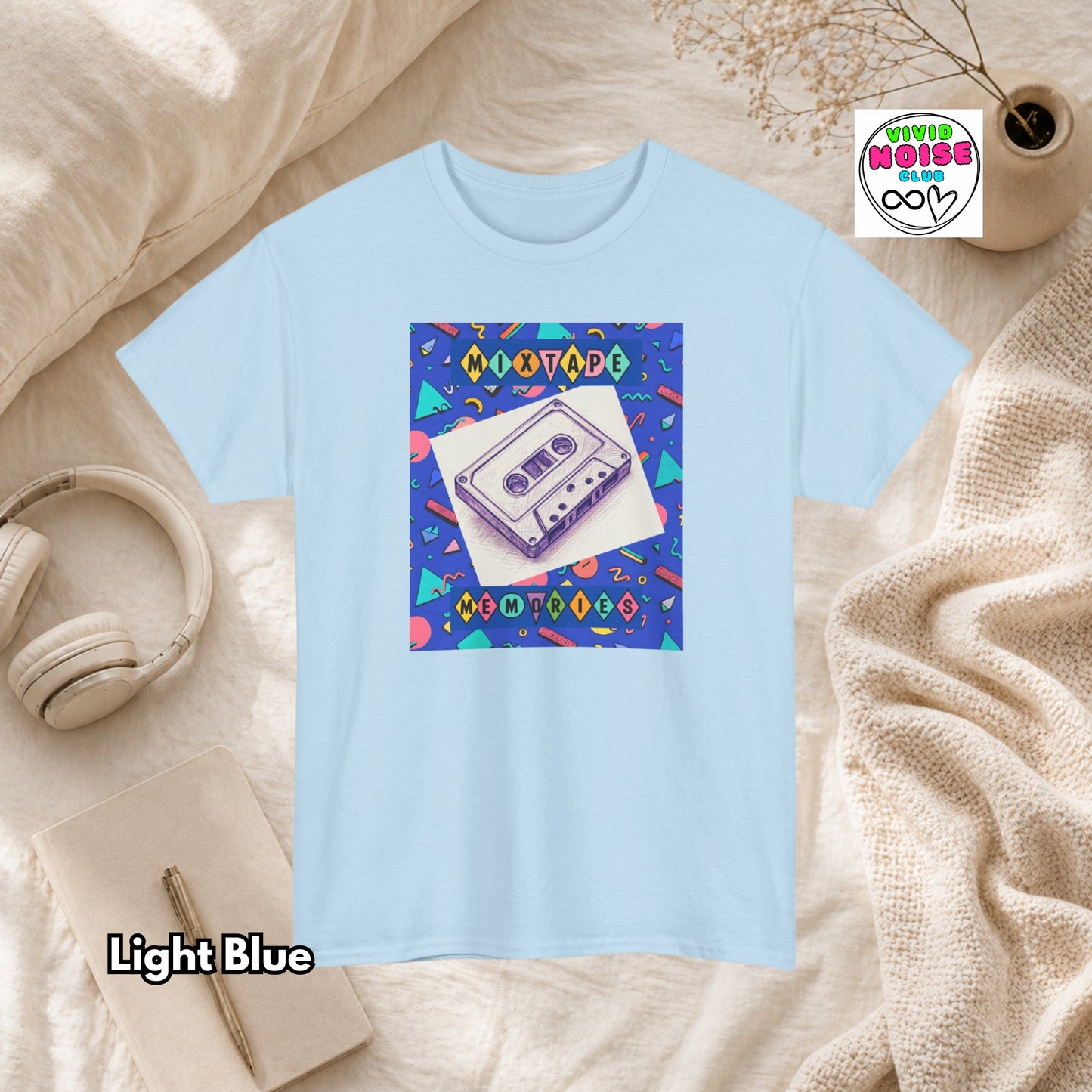 Retro Music T-Shirt - Mixtape Memories - Classic Cotton Tee