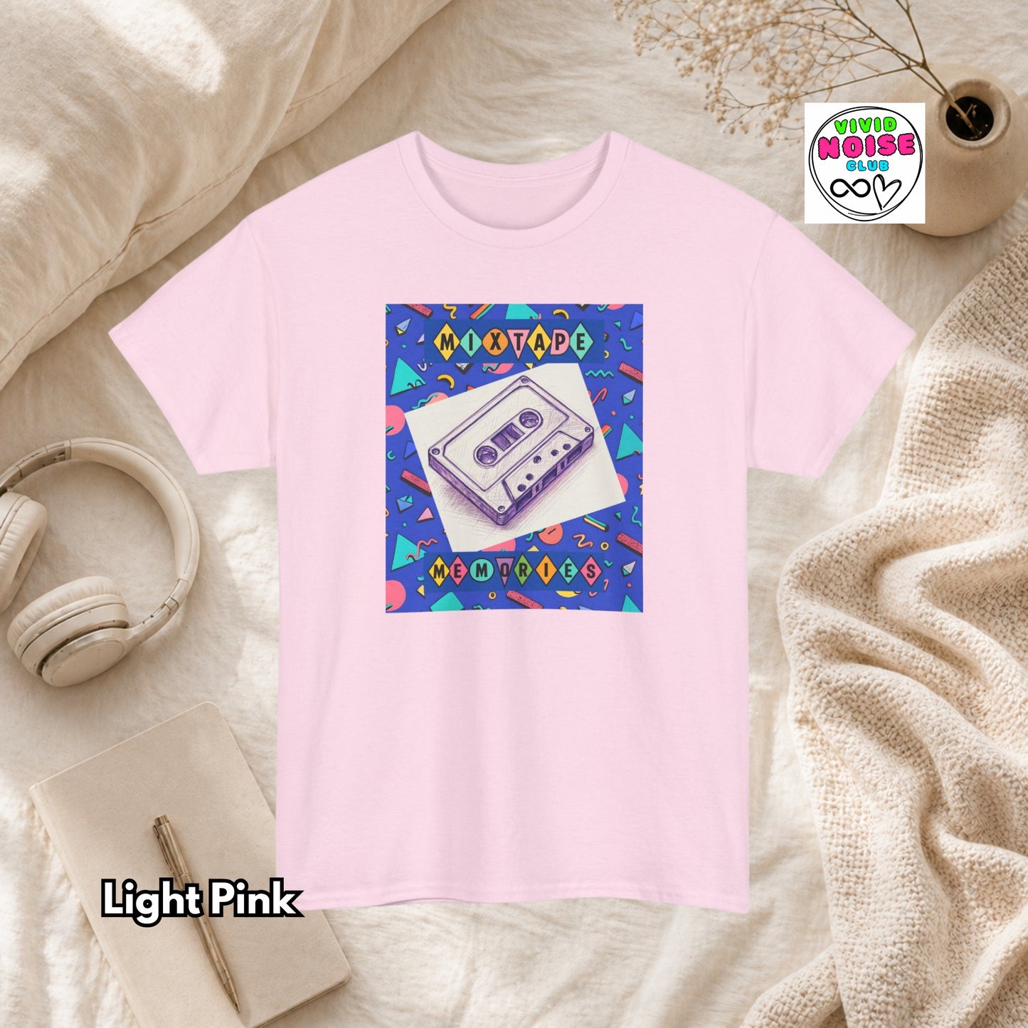 Retro Music T-Shirt - Mixtape Memories - Classic Cotton Tee
