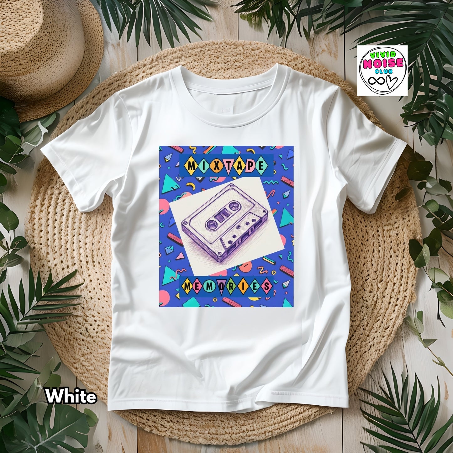 Retro Music T-Shirt - Mixtape Memories - Classic Cotton Tee