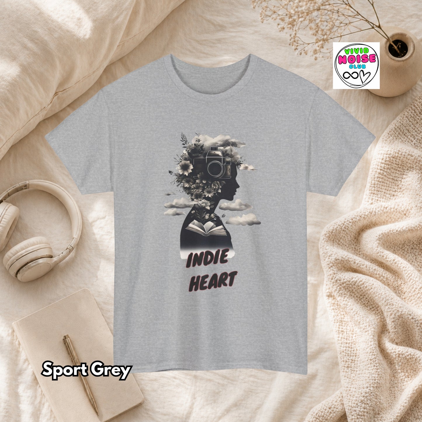 Indie Film T-Shirt - Indie Heart - Classic Cotton Tee