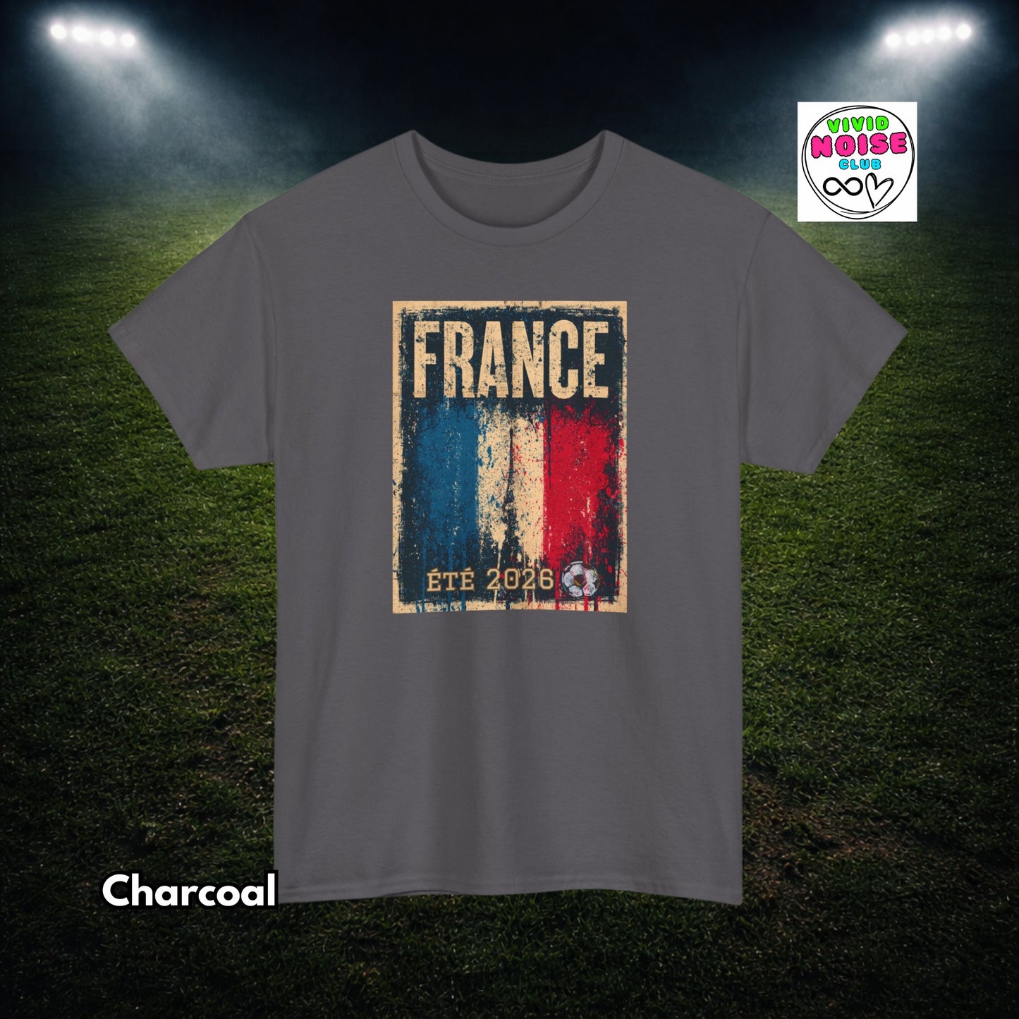 France Football T-Shirt - Été 2026 Supporter Design - Classic Cotton Tee