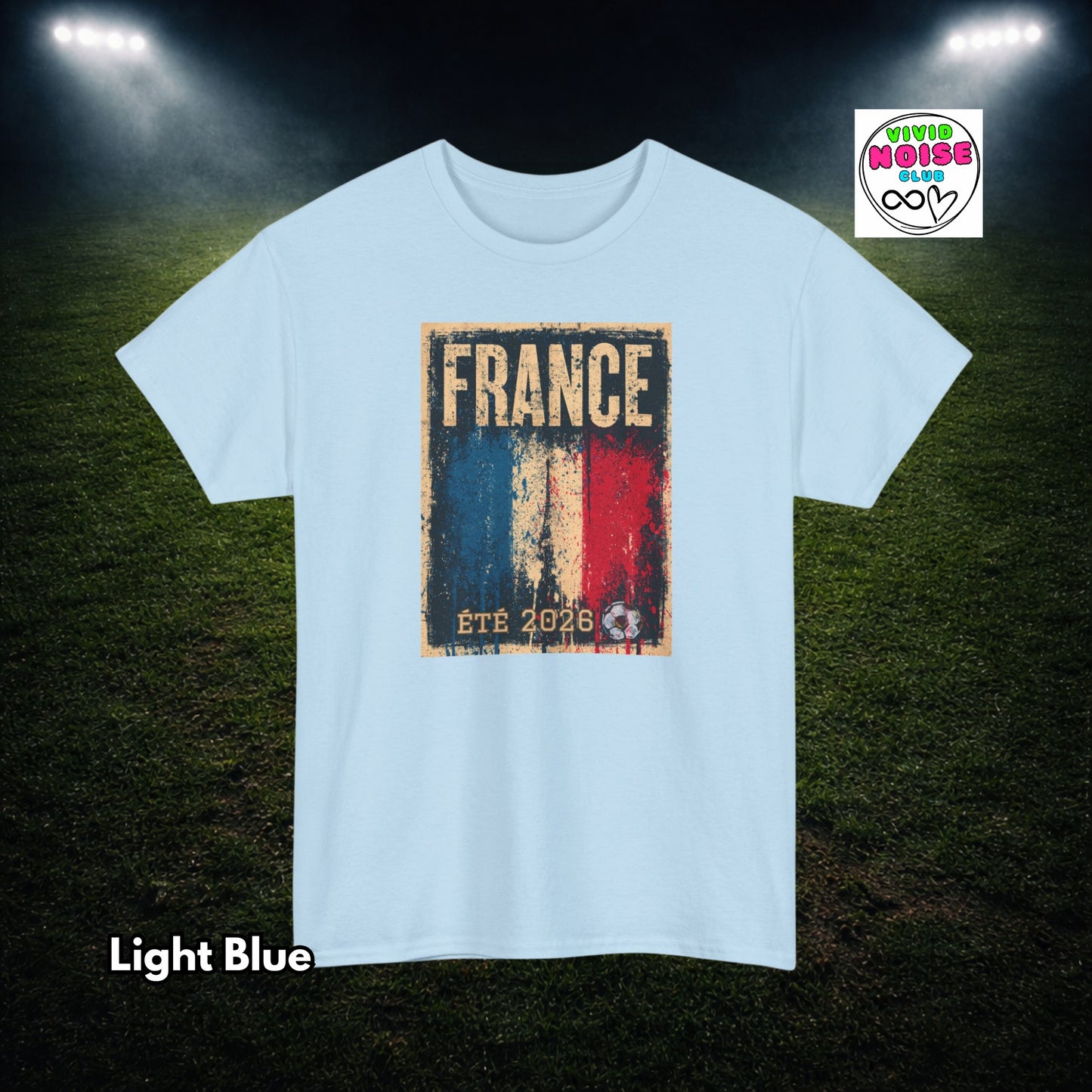 France Football T-Shirt - Été 2026 Supporter Design - Classic Cotton Tee