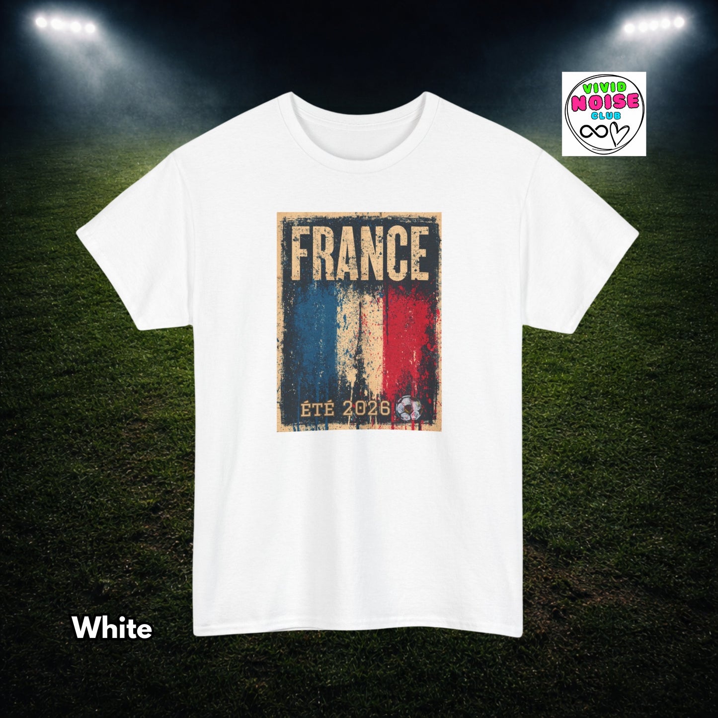 France Football T-Shirt - Été 2026 Supporter Design - Classic Cotton Tee