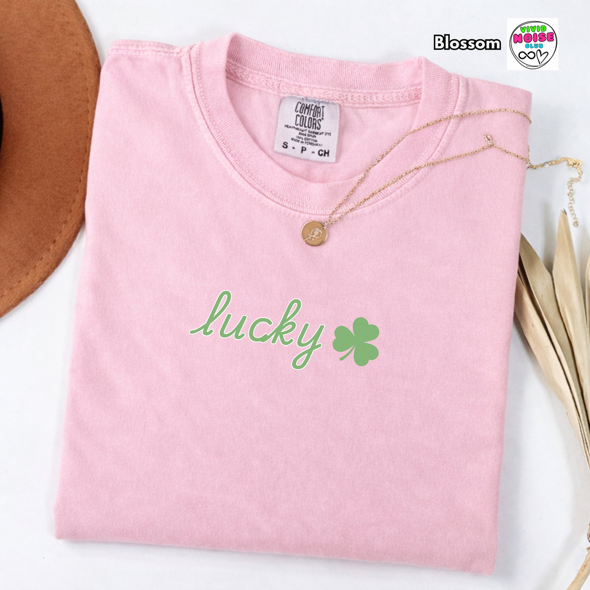 Comfort Colors® St Patricks Day T-Shirt: 'Lucky' Shamrock Irish Shirt | St Patrick's Day Gift