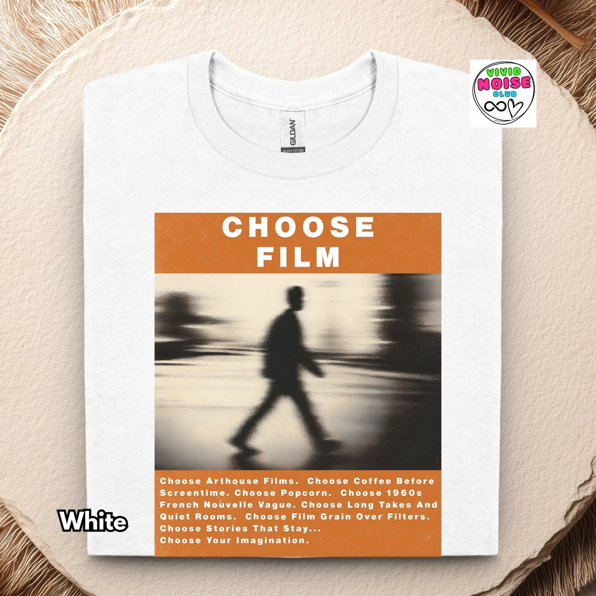 Choose Film - Cinema Lover T-Shirt Gift - Vivid Noise Club