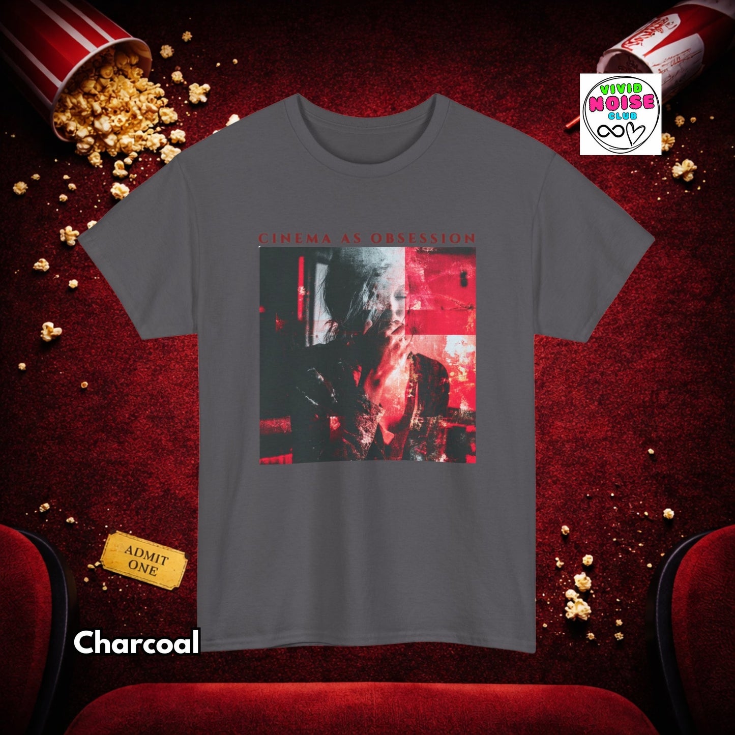 Cinema As Obsession - Cinema Fan Gift T-Shirt - Vivid Noise Club
