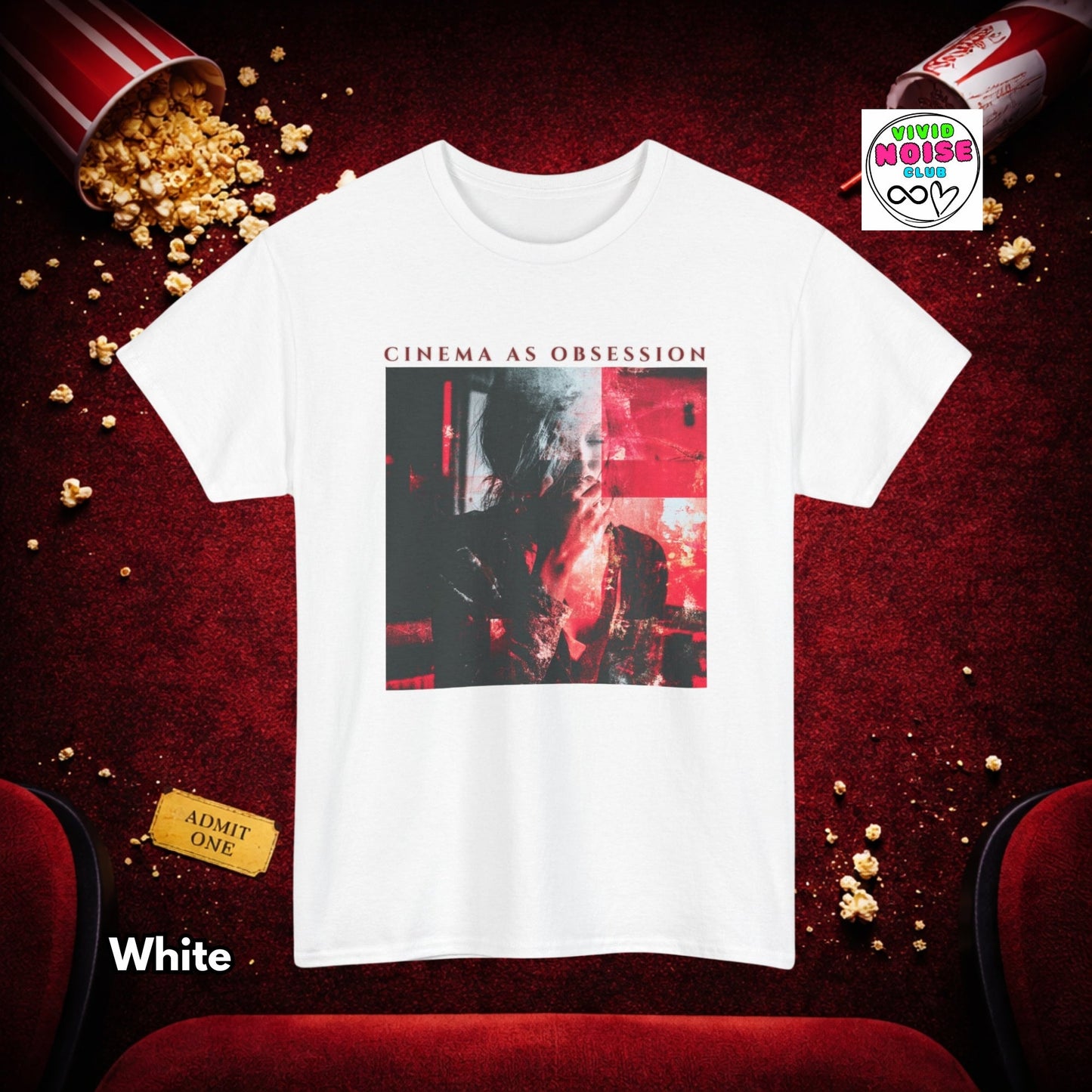Cinema As Obsession - Cinema Fan Gift T-Shirt - Vivid Noise Club