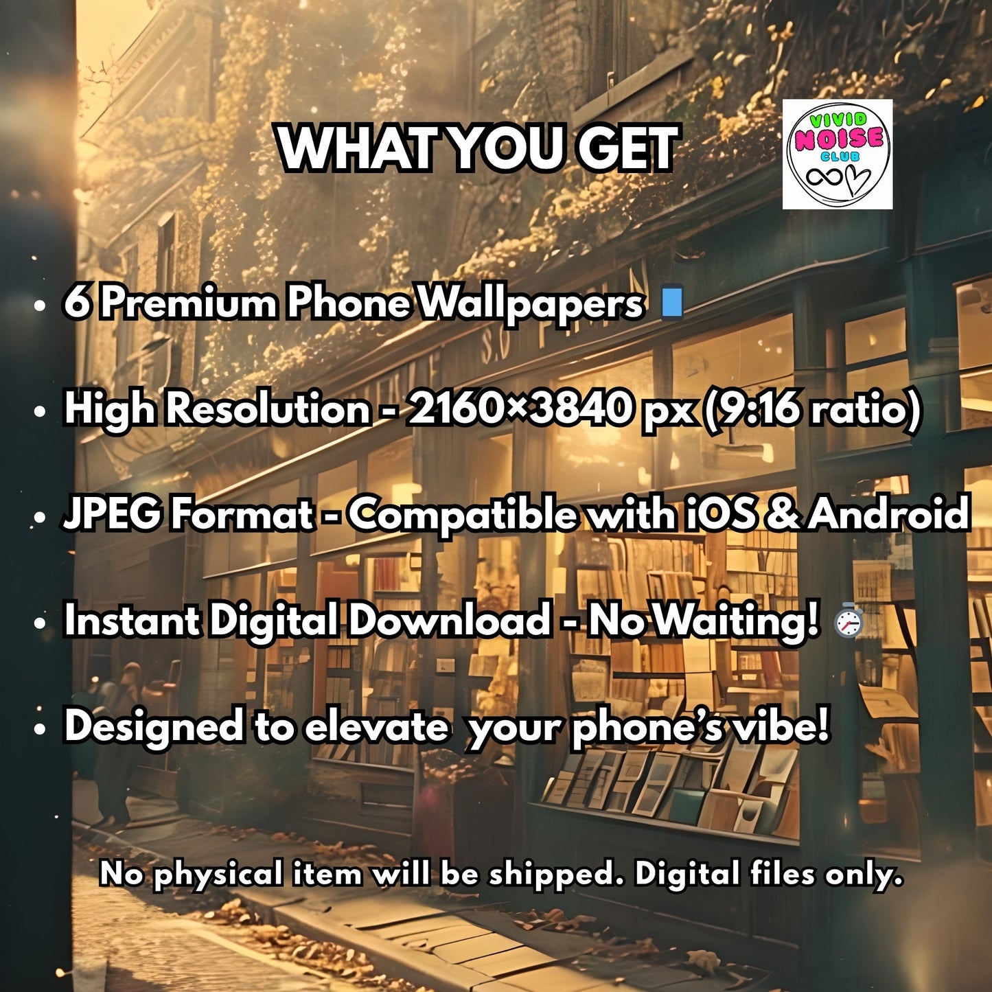 Cozy Autumn Phone Wallpaper Pack - Digital Download - Vivid Noise Club