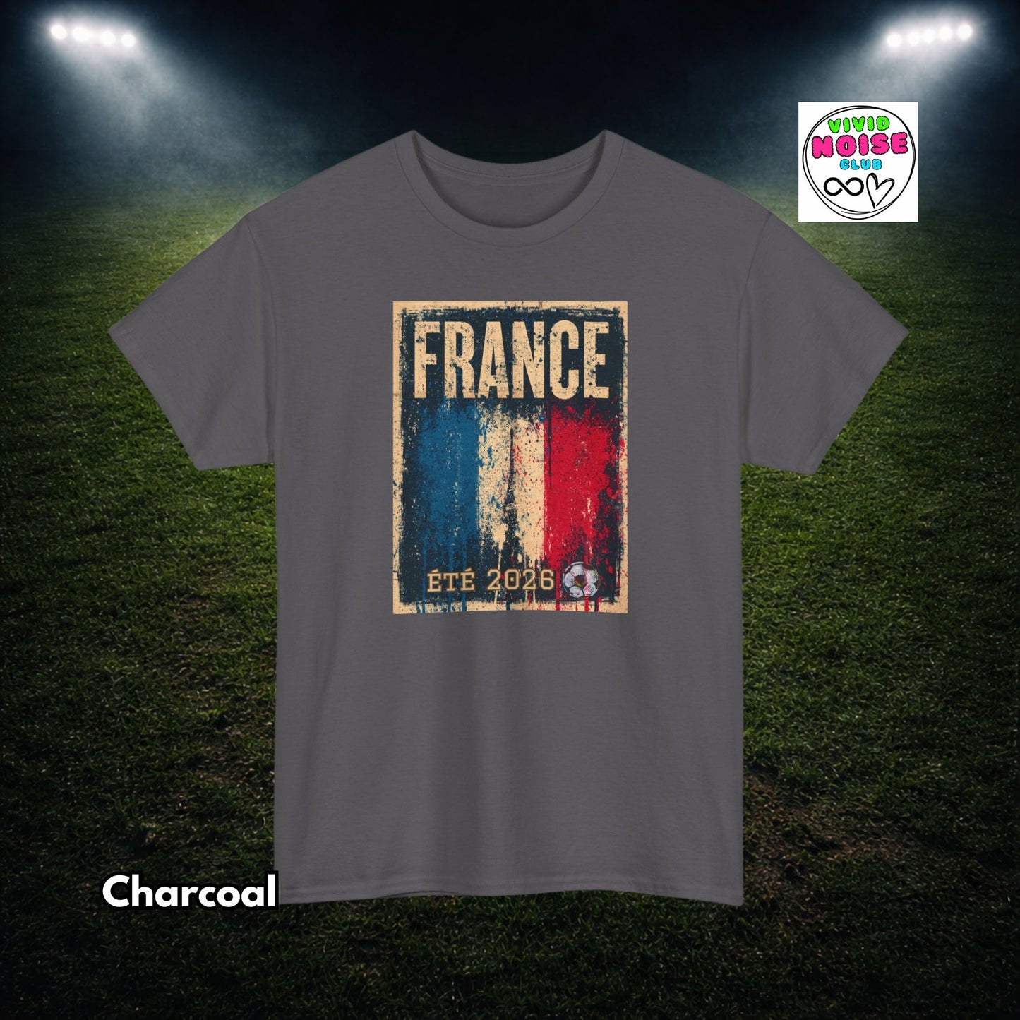 France Soccer T-Shirt - 2026 Football Fan Gift - Vivid Noise Club