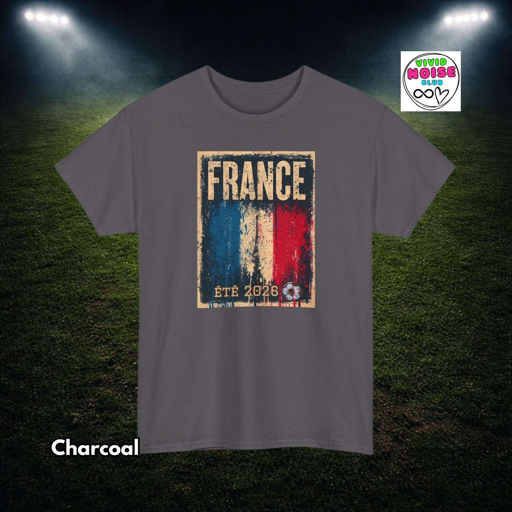 France Soccer T-Shirt - 2026 Football Fan Gift - Vivid Noise Club
