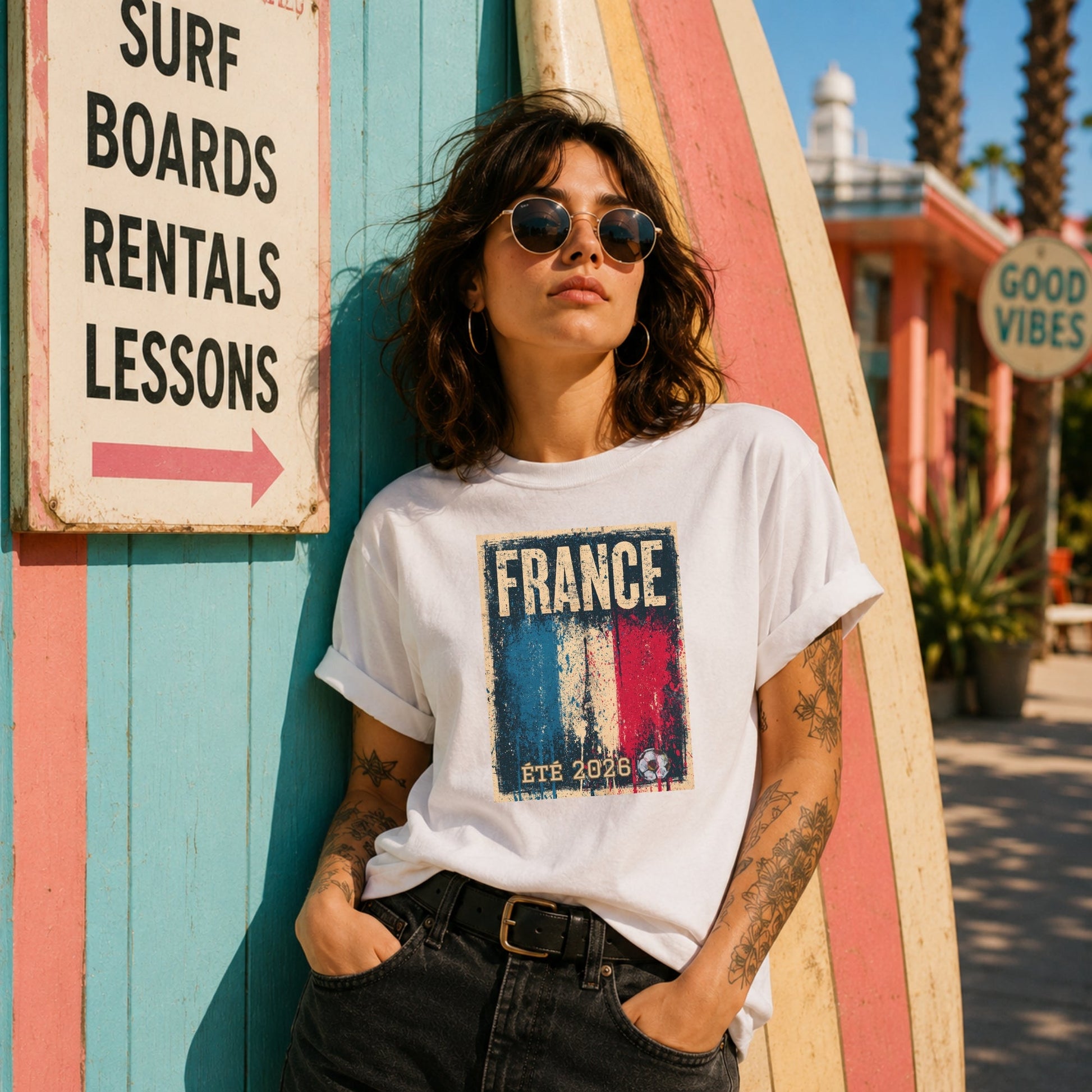 France Soccer T-Shirt - 2026 Football Fan Gift - Vivid Noise Club
