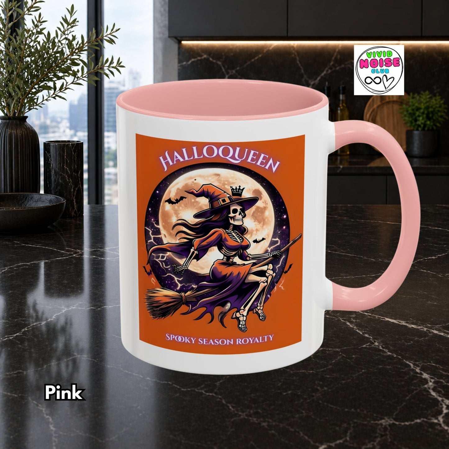 Halloween Witch Mug - Halloqueen Spooky Season Gift (Ships To USA) - Vivid Noise Club