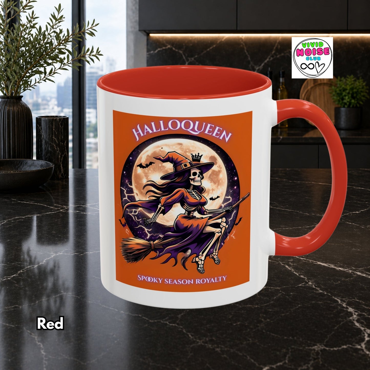 Halloween Witch Mug - Halloqueen Spooky Season Gift (Ships To USA) - Vivid Noise Club