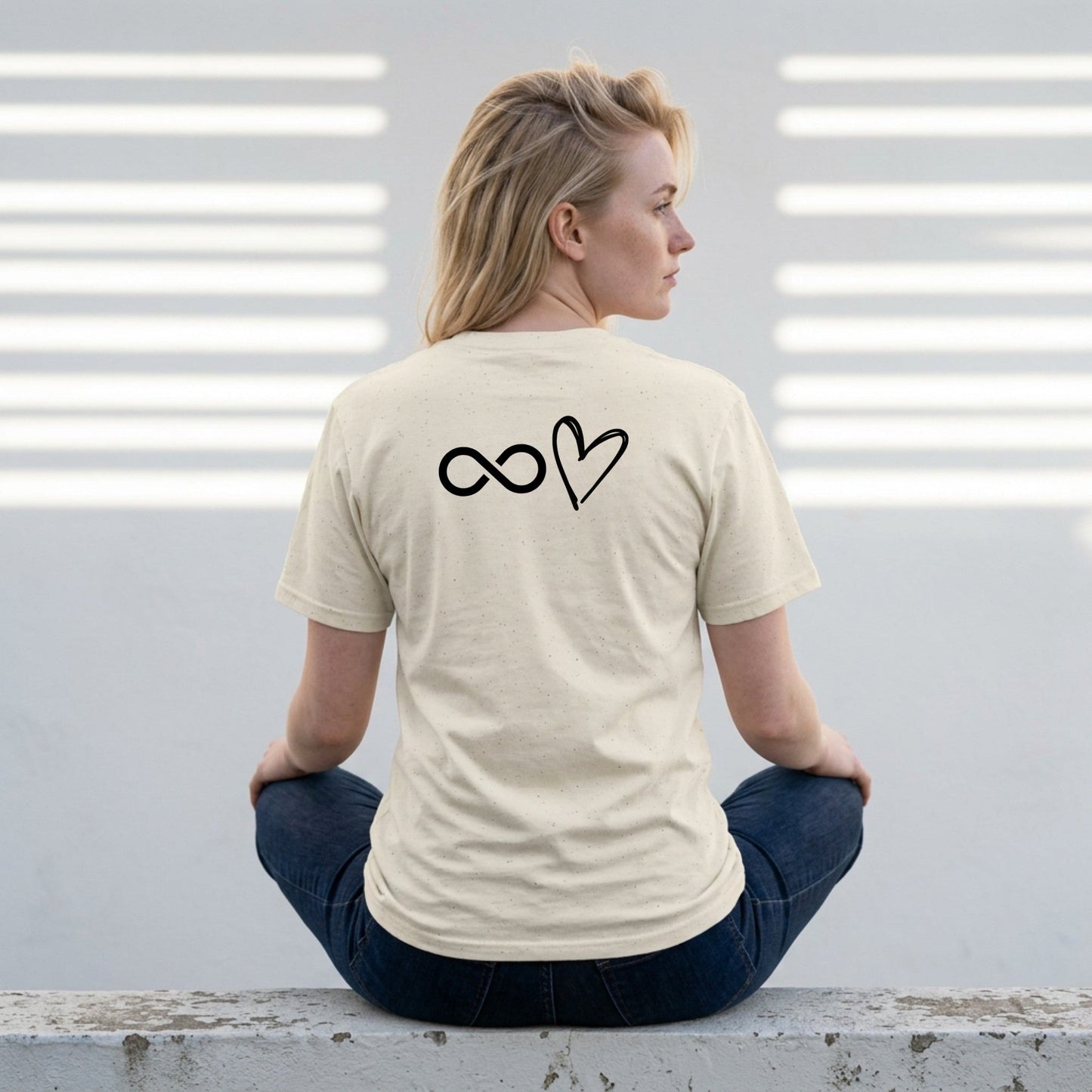 Infinity Heart Softstyle T-Shirt - Athleisure Wear Top - Vivid Noise Club