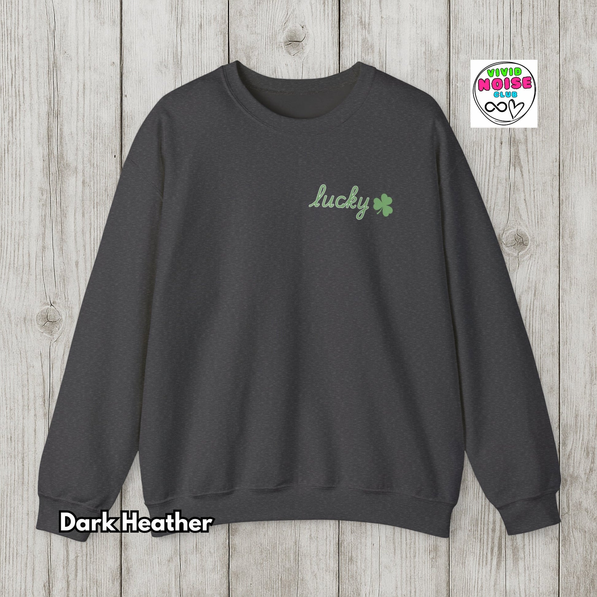 Lucky Shamrock Sweatshirt - St Patrick’s Day Irish Soft Fleece Sweater - Vivid Noise Club