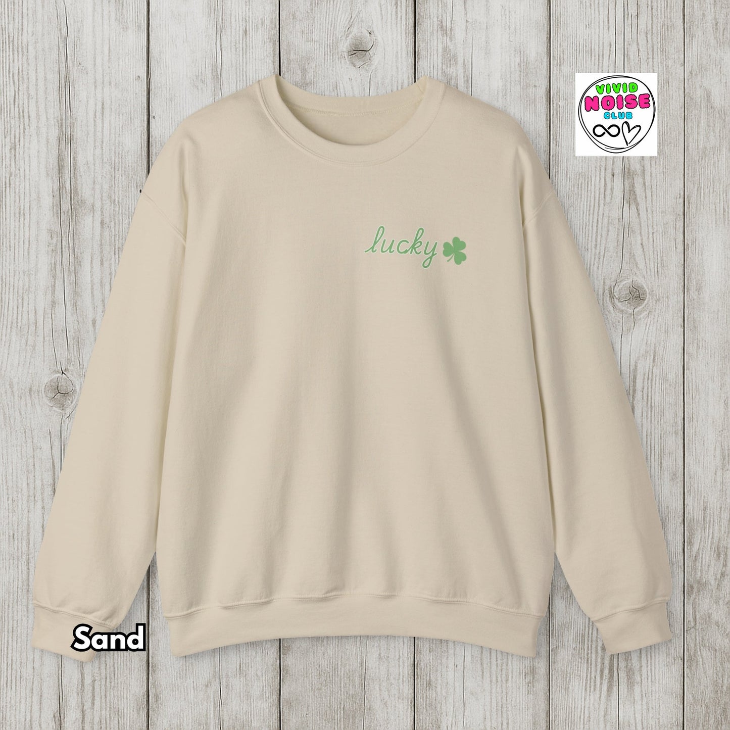 Lucky Shamrock Sweatshirt - St Patrick’s Day Irish Soft Fleece Sweater - Vivid Noise Club