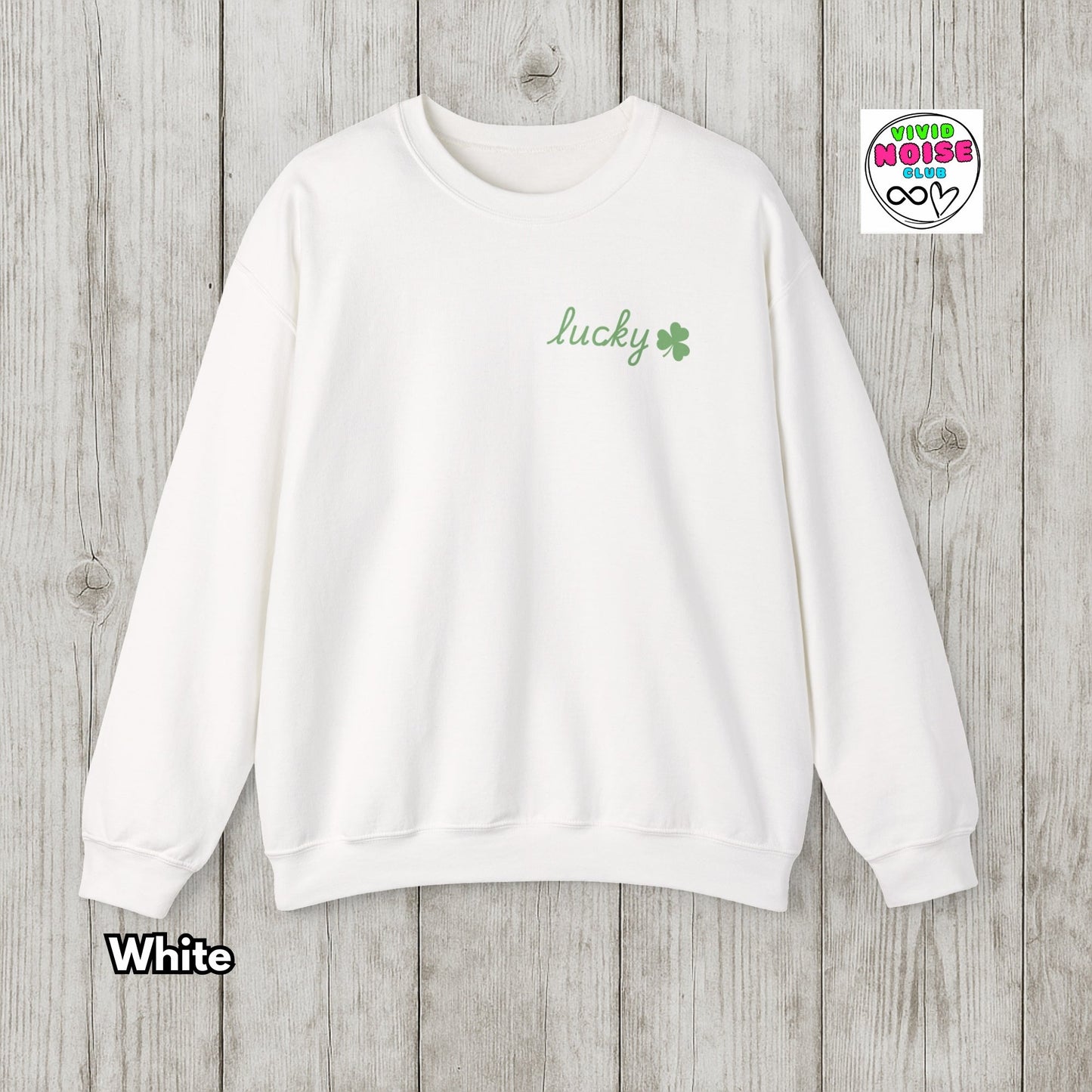 Lucky Shamrock Sweatshirt - St Patrick’s Day Irish Soft Fleece Sweater - Vivid Noise Club