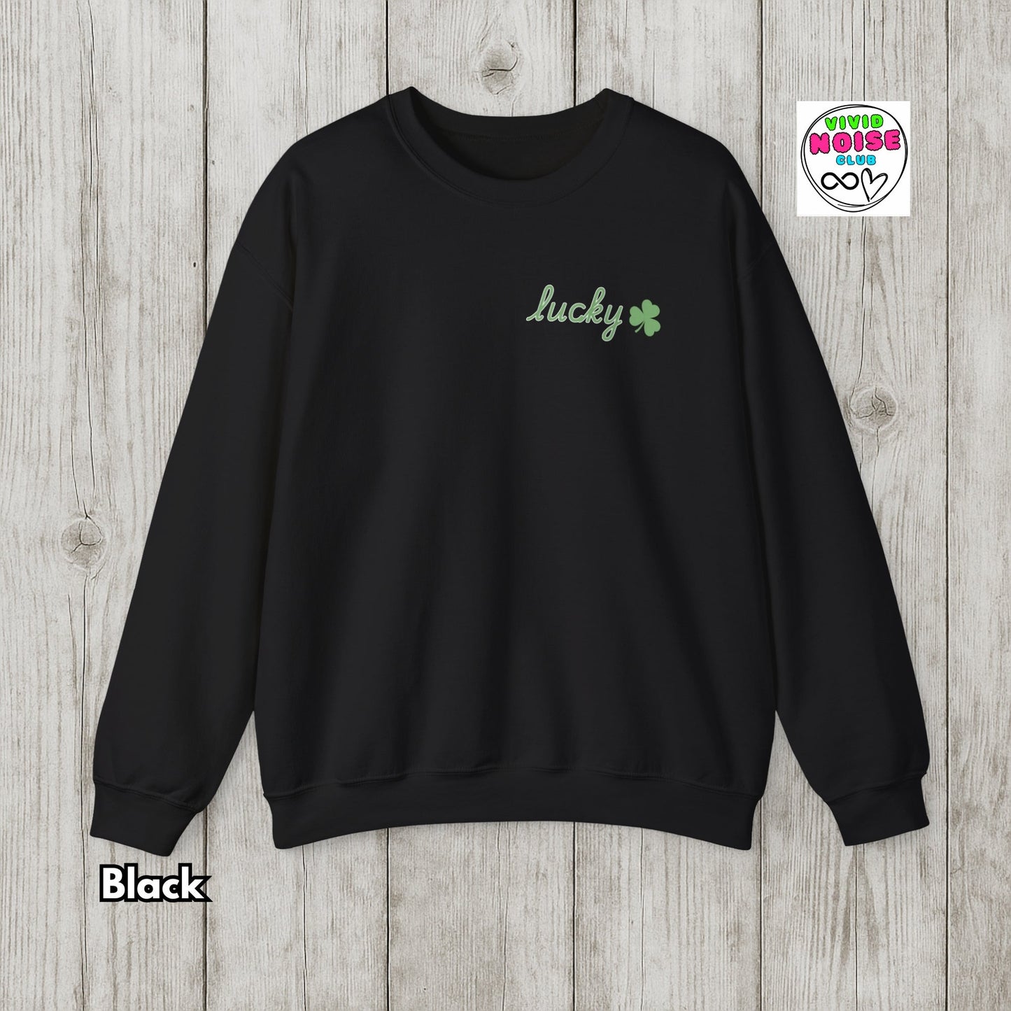 Lucky Shamrock Sweatshirt - St Patrick’s Day Irish Soft Fleece Sweater - Vivid Noise Club