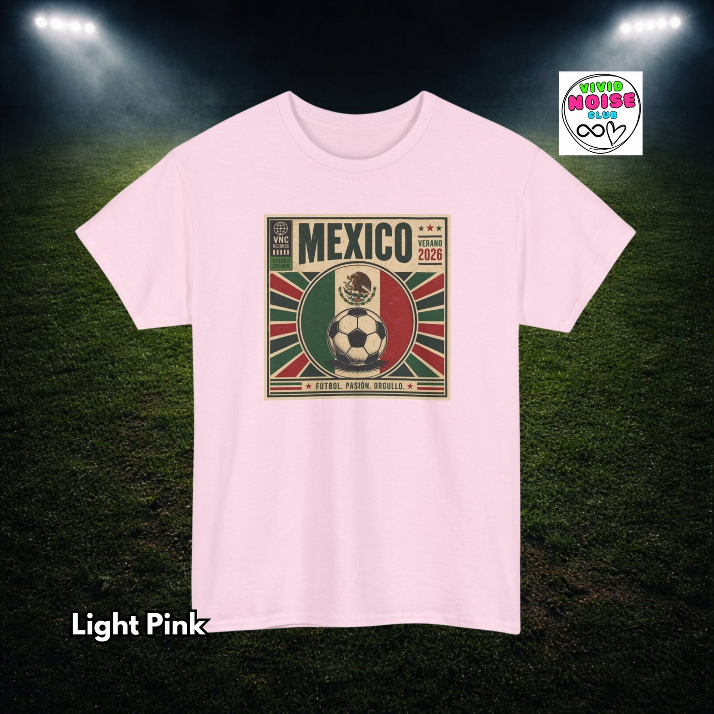 Mexico Football T-Shirt - 2026 Football Fan Gift - Vivid Noise Club
