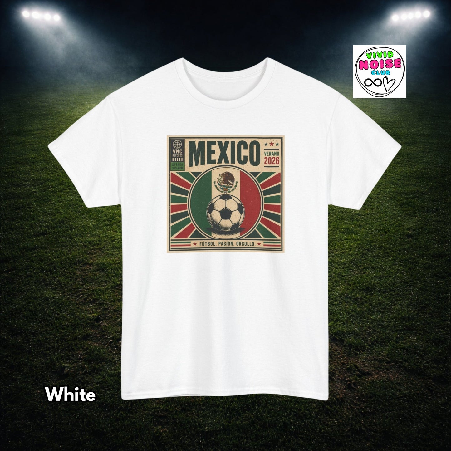 Mexico Football T-Shirt - 2026 Football Fan Gift - Vivid Noise Club