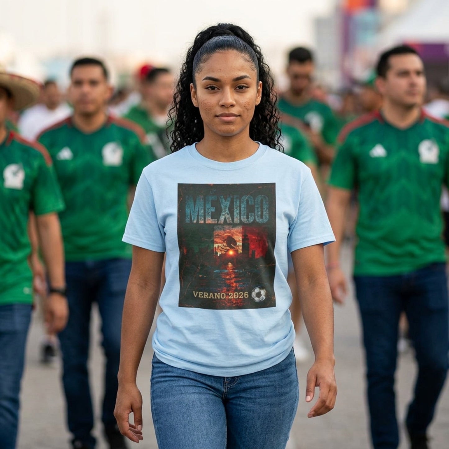 Mexico Soccer T-Shirt - Verano 2026 Football Fan Gift - Vivid Noise Club