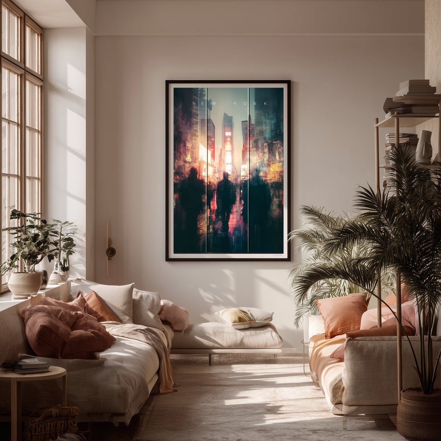 New York Cinematic Cityscape Wall Art - Digital Download - Vivid Noise Club