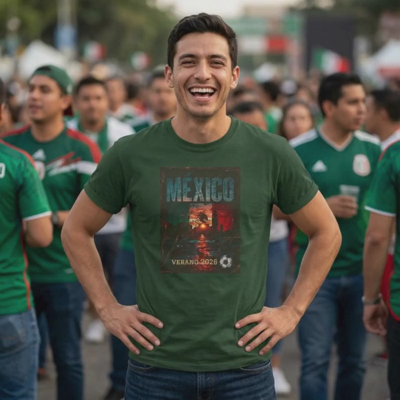 Video showing Mexico shirt variation for the summer of football in 2026.