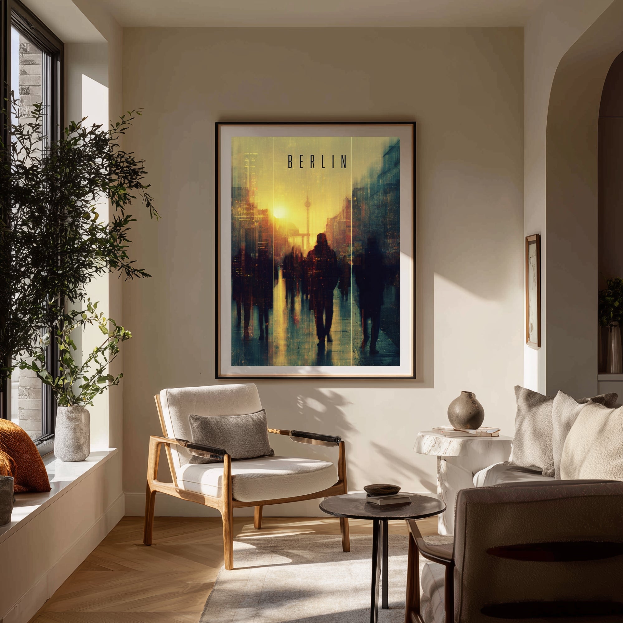Berlin Cinematic Cityscape Wall Art video - Digital Download - Vivid Noise Club
