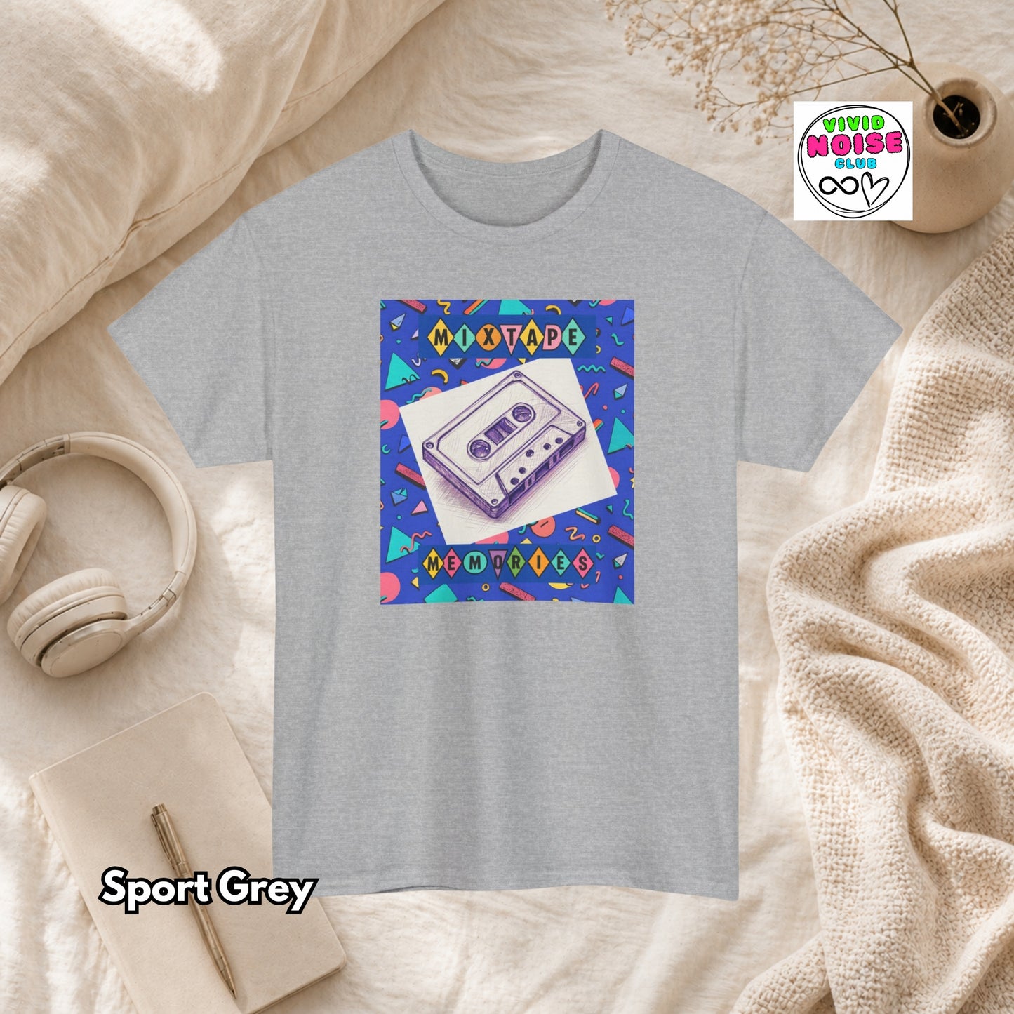 Retro Music T-Shirt - Mixtape Memories - Classic Cotton Tee