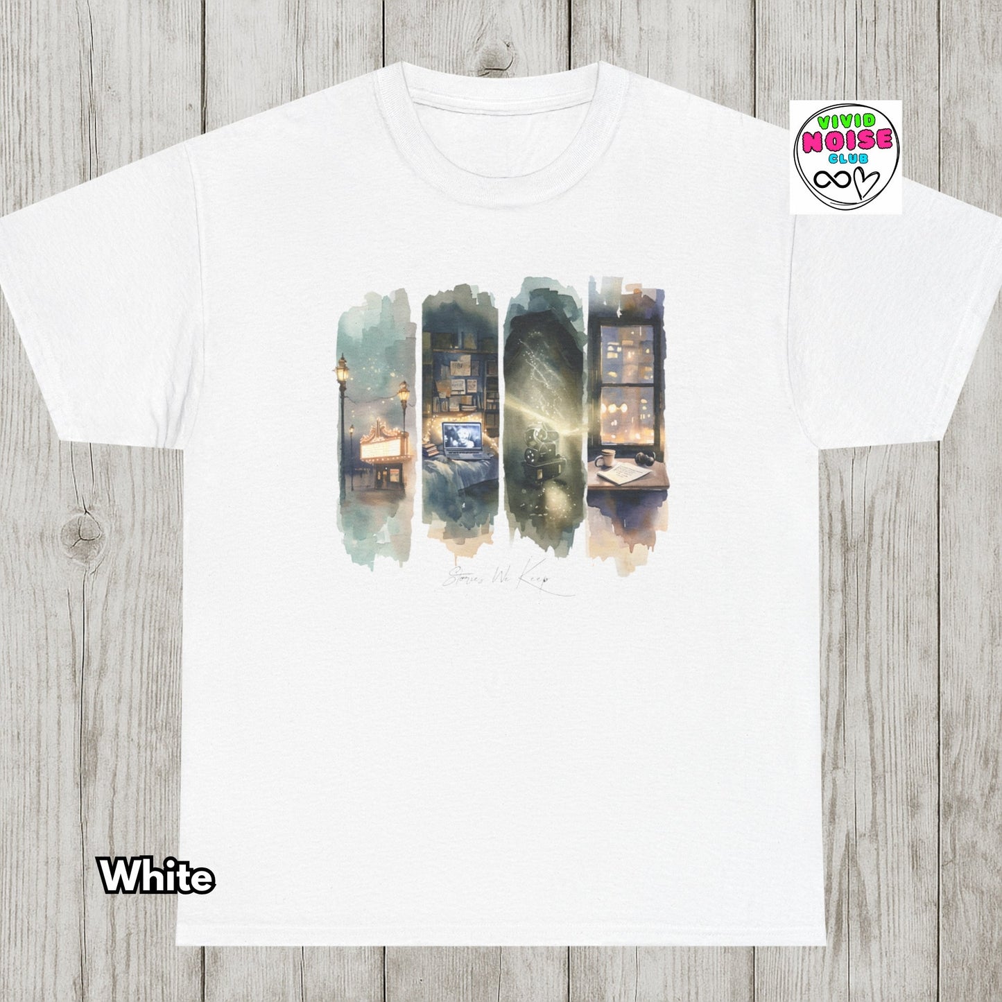 Stories We Keep - Film Lover T-Shirt - Vivid Noise Club