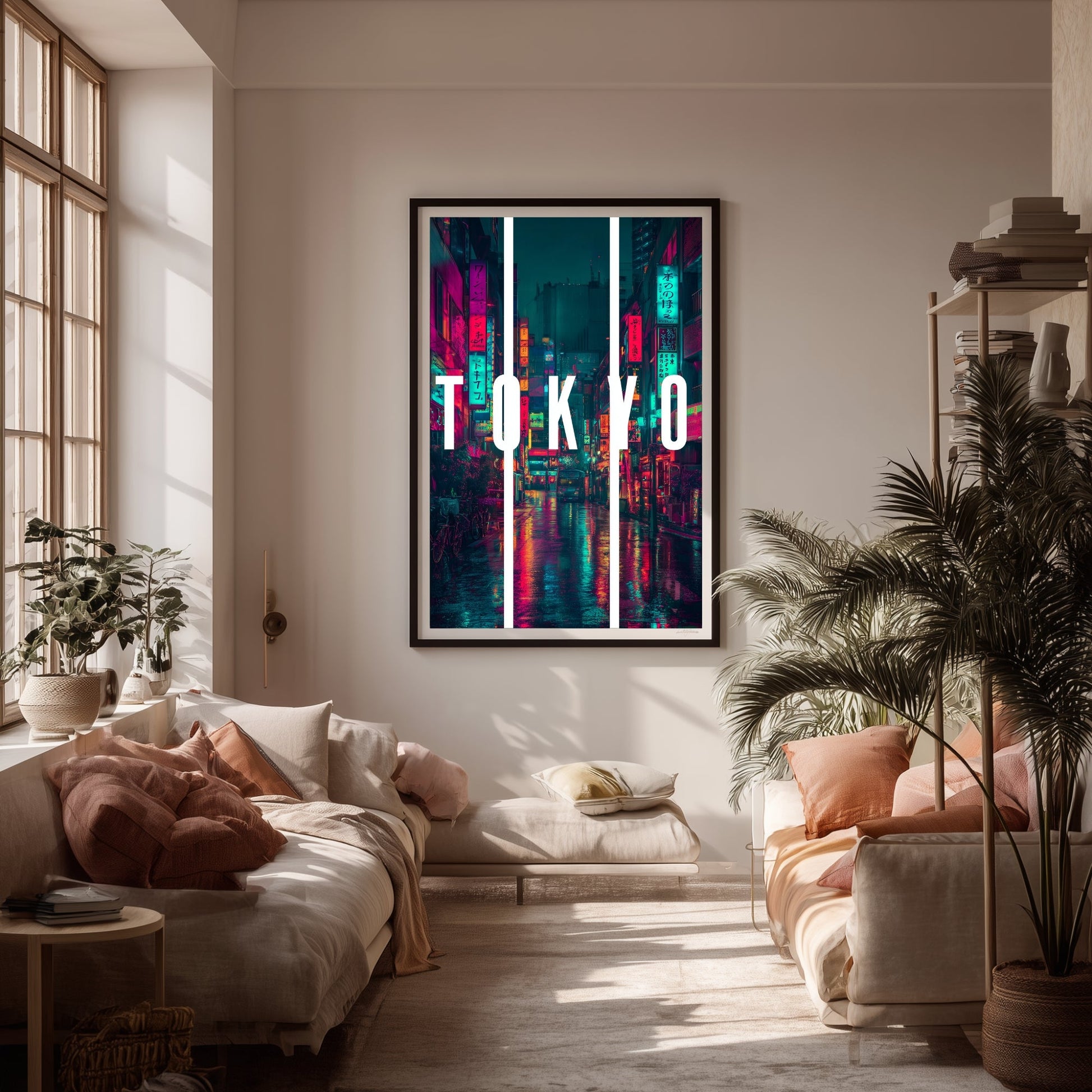 Tokyo Cinematic Cityscape Wall Art - Digital Download - Vivid Noise Club