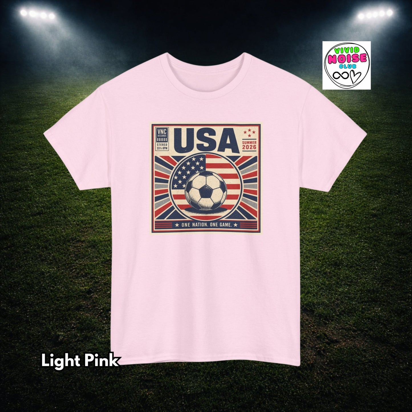 USA Soccer T-Shirt - 2026 Summer Of Football Fan Gift - Vivid Noise Club