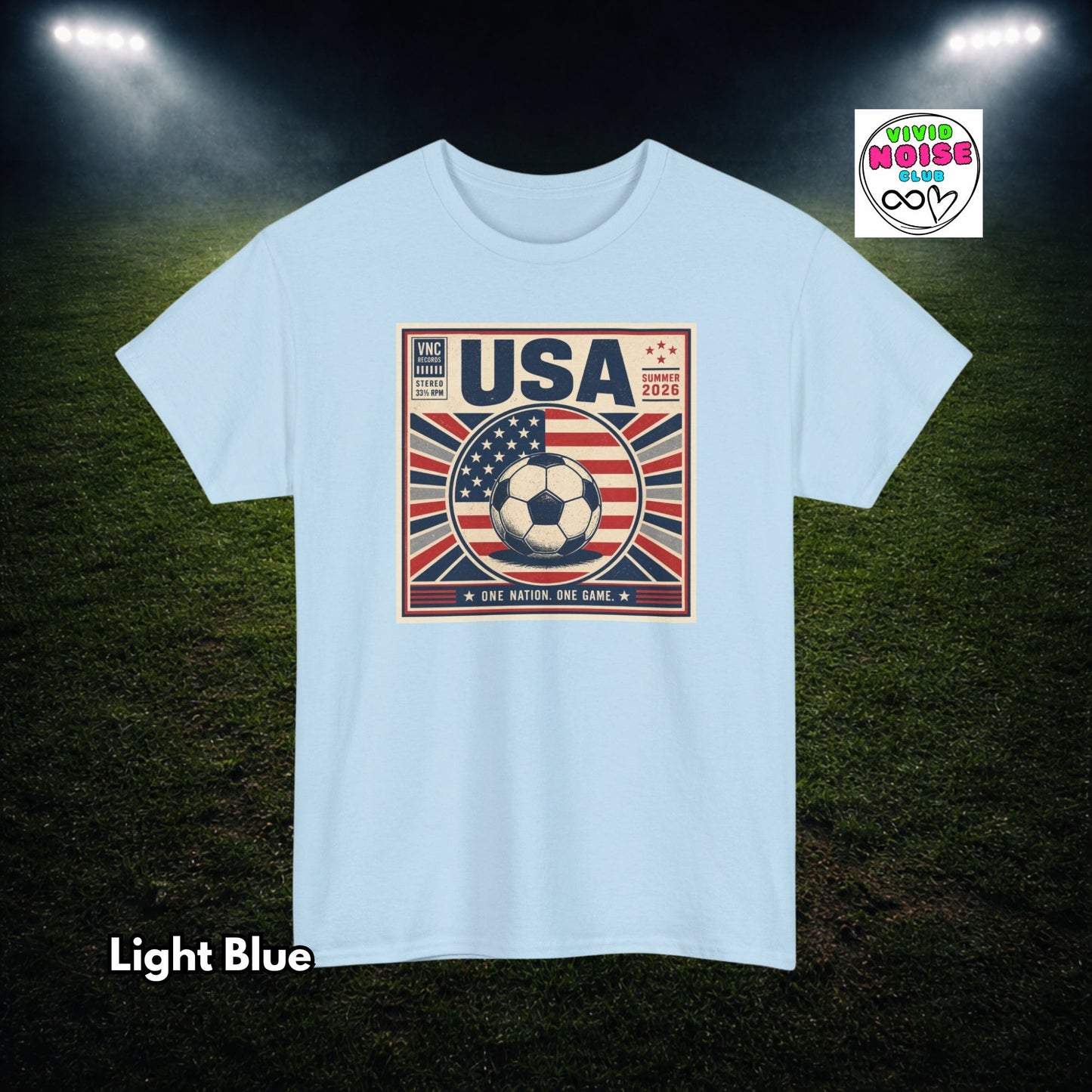 USA Soccer T-Shirt - 2026 Summer Of Football Fan Gift - Vivid Noise Club