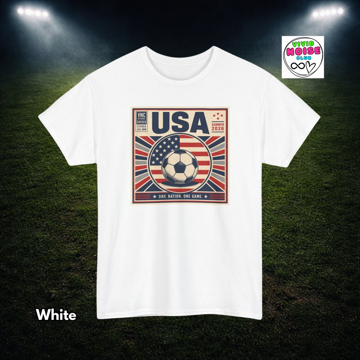 USA Soccer T-Shirt - 2026 Summer Of Football Fan Gift - Vivid Noise Club