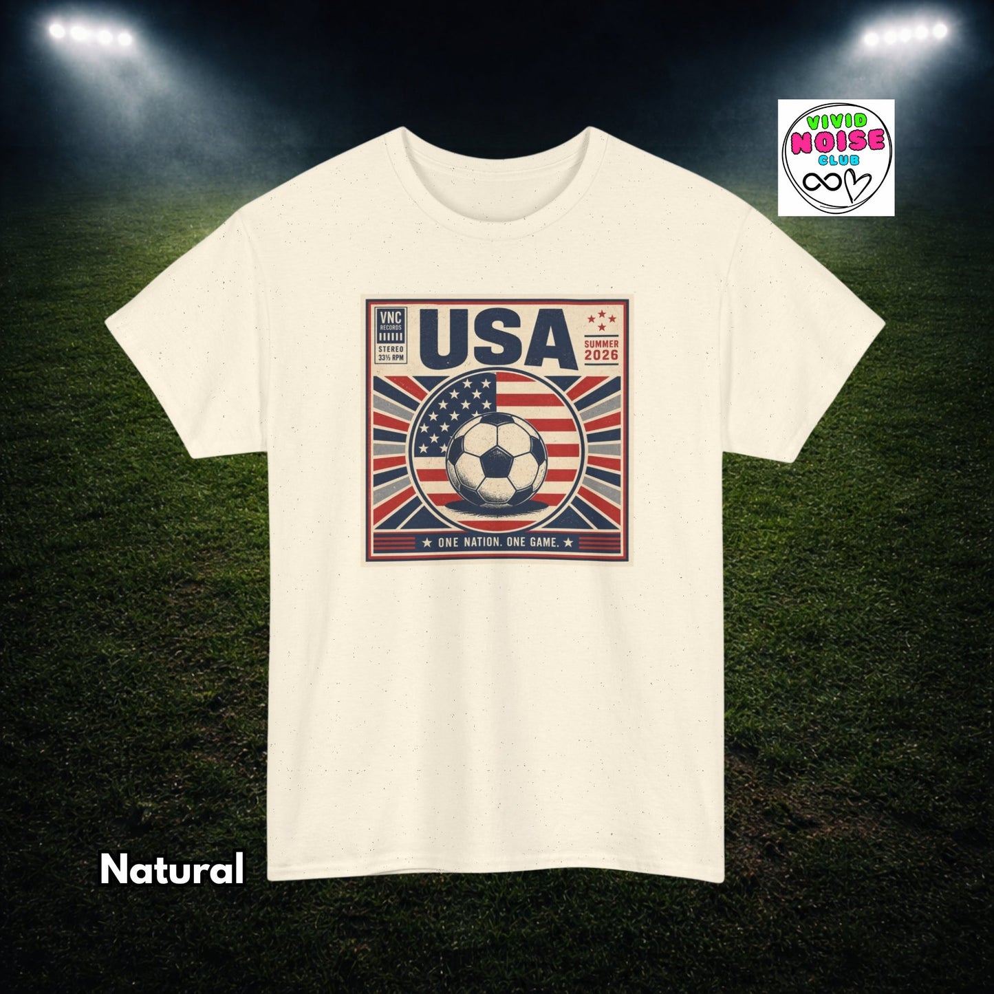 USA Soccer T-Shirt - 2026 Summer Of Football Fan Gift - Vivid Noise Club
