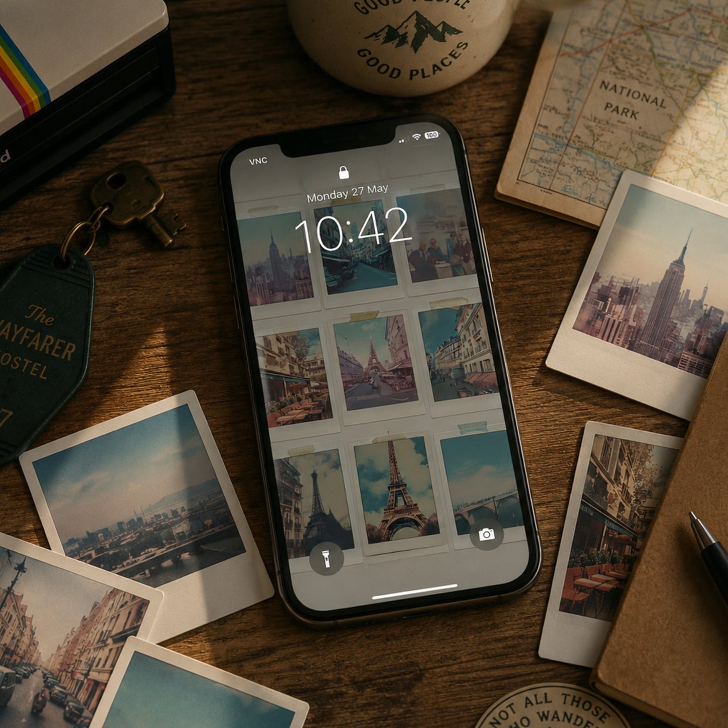 Vintage Polaroid Phone Wallpaper Pack - Digital Download - Vivid Noise Club